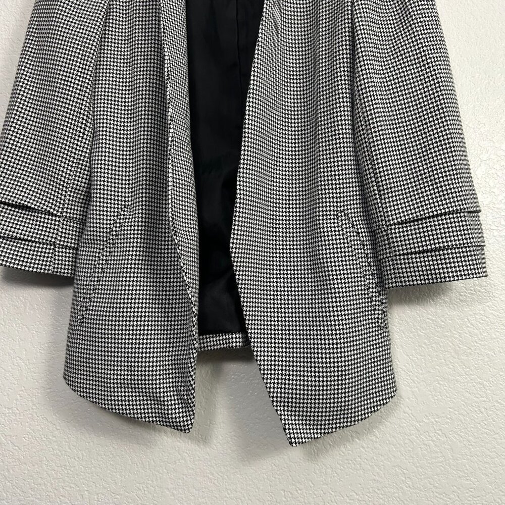 Naf Naf Houndstooth Open Front Blazer - Picture 3 of 5
